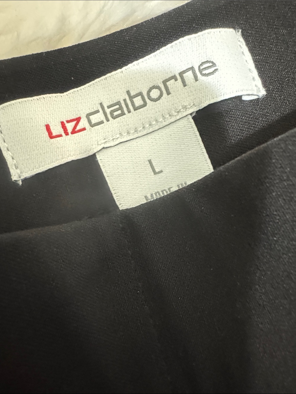 Liz Claiborne Black Women’s High-Rise Bermuda Shorts with Gold Buttons - Picture 3 of 7